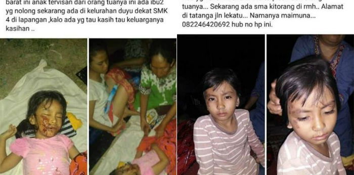 Terpisah akibat tsunami di Palu, anak-anak malang ini mencari keluarganya