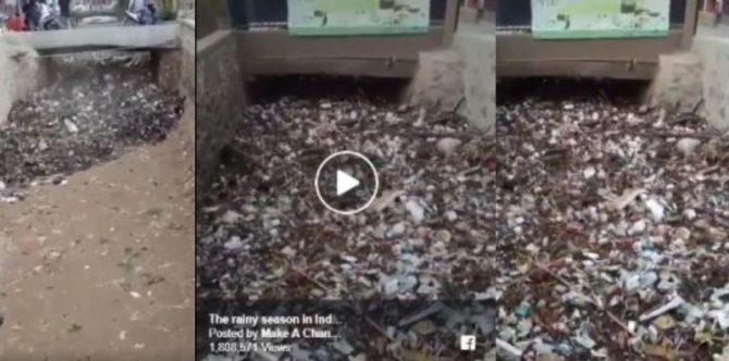 Video banjir ini tunjukkan buruknya kondisi sampah di Indonesia!
