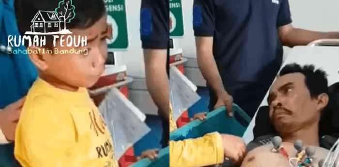Salut! Anak ini jaga ayahnya seorang diri di rumah sakit selama 3 bulan