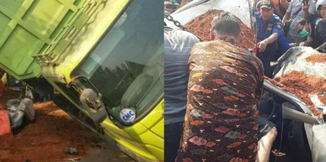 Haru, ini pesan terakhir ibu yang bayinya selamat dari kecelakaan maut truk bermuatan timpa mobil