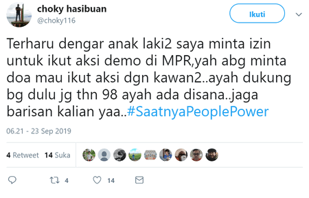 Curhatan para ayah yang anaknya ikut demo di depan DPR, bikin haru!