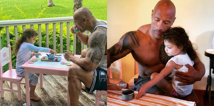 Bikin Meleleh! Intip Interaksi Manis Dwayne Johnson dengan Anak Berikut