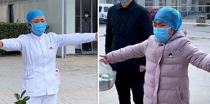 Viral, video perawat pasien Corona beri pelukan dari jauh untuk sang anak