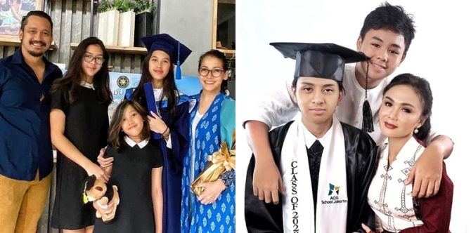 Momen Kelulusan di Tengah pandemi, 3 Artis Dampingi Anaknya Wisuda Virtual di Rumah