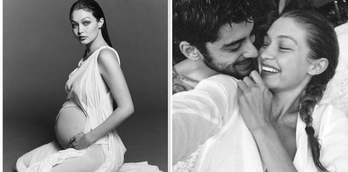 6 Potret Maternity Shoot Gigi Hadid, Simple dan Menawan!