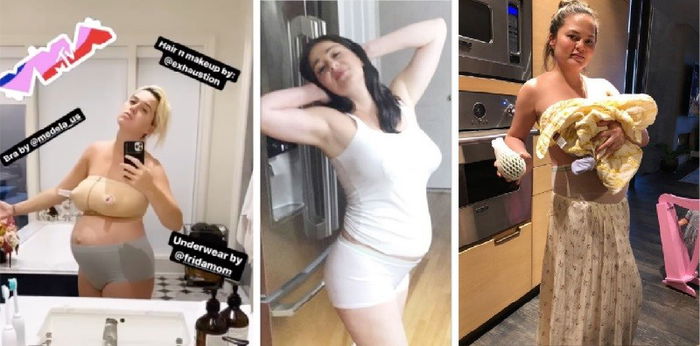 Pede Banget! 12 Seleb Ini Pamer Foto Pascapersalinan, Seperti Apa?