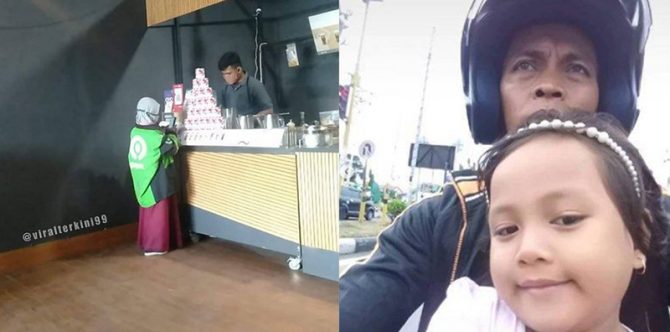 Viral Anak Perempuan Berjaket Ojol Ambil Pesanan, Ini Kisah Haru Dibaliknya!