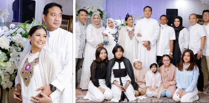 5 Potret Pengajian Kehamilan Tata Janeeta, Khidmat Meski Sederhana