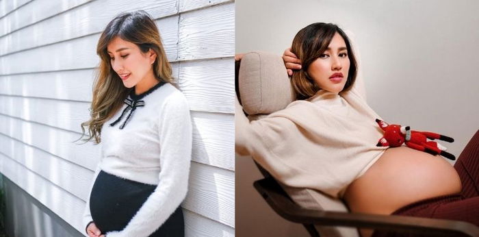 7 Potret Baby Bump Louise Anastasya, Hamil Pertama di Usia 38 Tahun