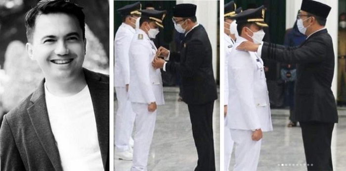 Foto Sahrul Gunawan Saat Dilantik Menjadi Wakil Bupati Bandung