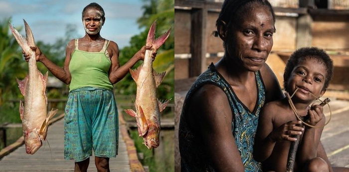Kehidupan Masyarakat Suku Asmat, Perempuan yang Jadi Tulang Punggung Keluarga
