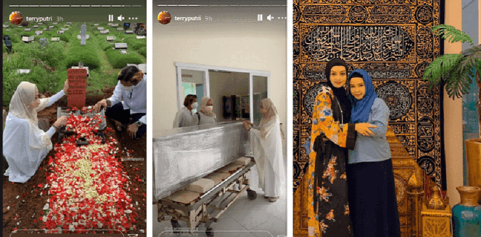 Kakak Terry Putri Meninggal karena COVID-19, Dikuburkan Seliang dengan Ibu