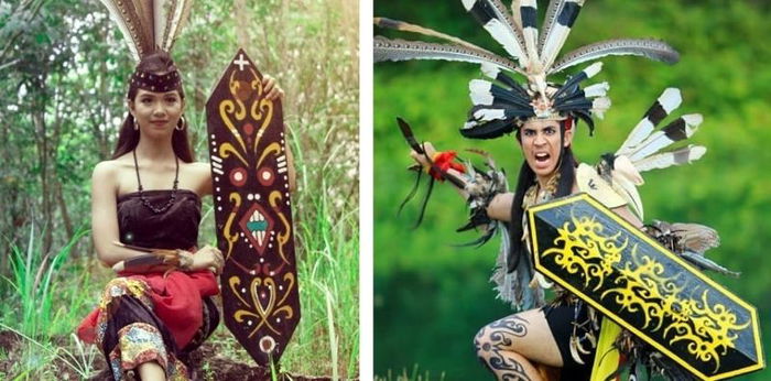 Pesona Ukiran pada Talawang Khas Suku Dayak, Cantik dan Sarat Makna