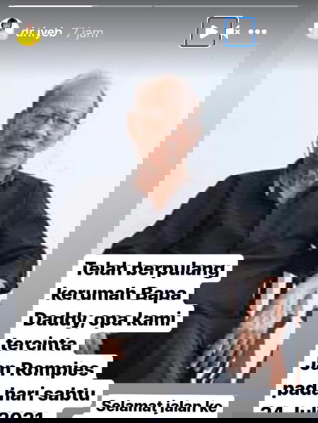 Ayah Vincent Rompies Meninggal