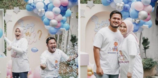 Intip 6 Momen Seru Gender Reveal Kehamilan Kesha Ratuliu yang Pertama