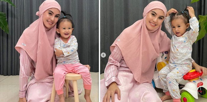 5 Potret Bahagia Kartika Putri Momong Anak, Intip Kekompakkannya