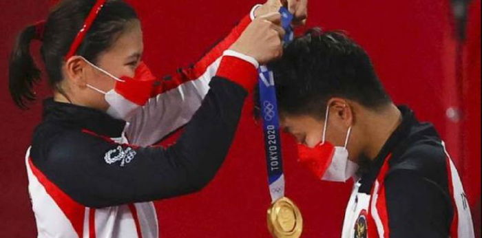 Beli Raket Pertama dari Hasil Jualan Sayur, Apriyani Rahayu Sabet Medali Emas Olimpiade Tokyo 2020