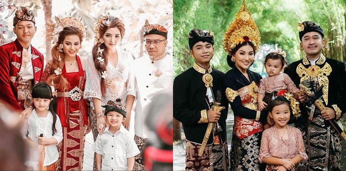 Potret 7 Keluarga Artis Pakai Baju Adat Bali, Yang Mana Favorit Parents?