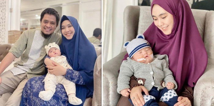 9 Potret Manisnya Kebersamaan Anak Bungsu Oki Setiana Dewi dan Keluarga
