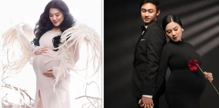 9 Potret Maternity Shoot Felicya Angelista, Tampil Menawan dengan Busana Hitam Putih