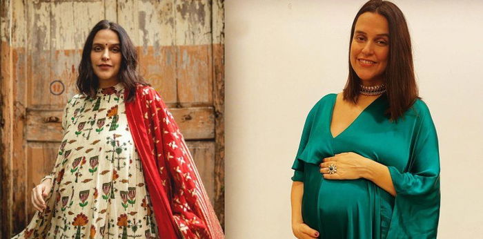 7 Potret Baby Bump Neha Dhupia, Hamil Anak Kedua di Usia 40!