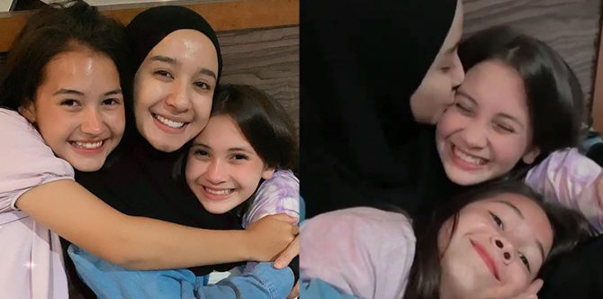 Bagai Ibu dan Anak, Intip 6 Potret Laudya Cynthia Bella Bersama Sandrinna Michelle