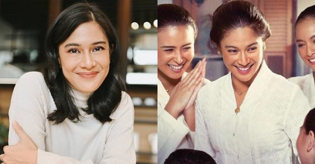 Dian Sastro bersama rekan-rekan di lokasi syuting film