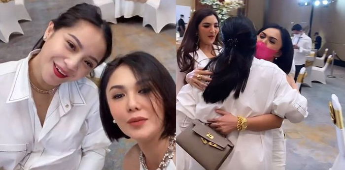 Tidak Canggung, Ini 8 Potret Perjumpaan Nagita Slavina dan Yuni Shara