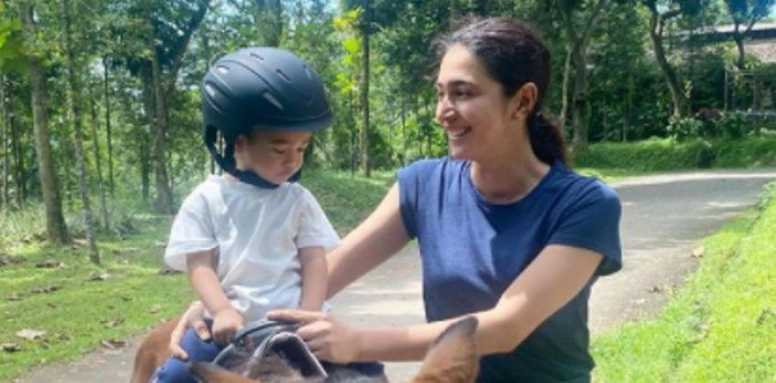 6 Potret Putra Nabila Syakieb, Rasheed di Ulang Tahun Ke-2