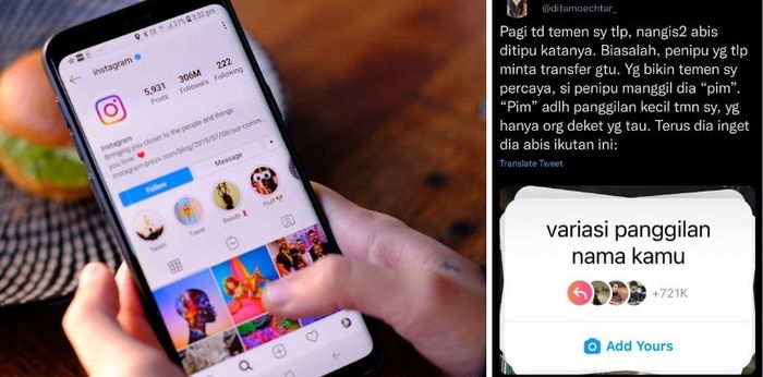 Fitur Add Yours Instagram Jadi Tren, Waspada Informasi Pribadi Dimanfaatkan Pelaku Kejahatan!
