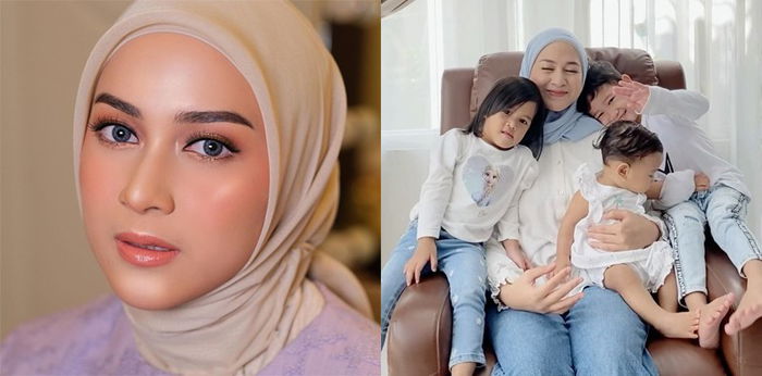 7 Potret Tiga Anak Nina Zatulini yang Lucu dan Menggemaskan