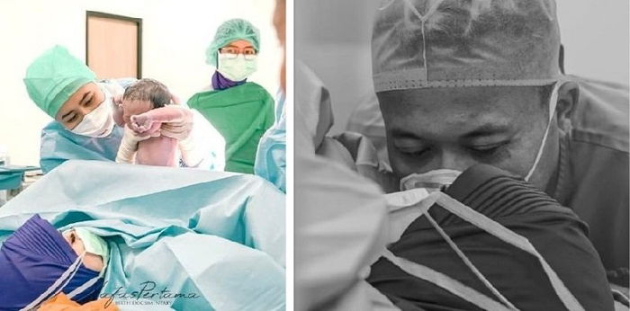 Persalinan Dimajukan, Intip Momen Haru Natalie Holscher Melahirkan