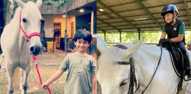 Dihadiahi Kuda dari Belanda, Intip 6 Potret Keseruan Rafathar Berkuda