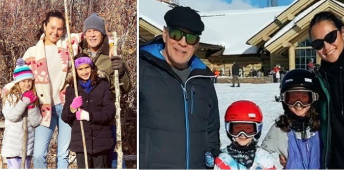 Potret Keluarga Bruce Willis Saat Liburan Natal