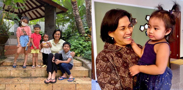 8 Potret Sri Mulyani Bersama Cucu, Sosok Nenek yang Menyenangkan!