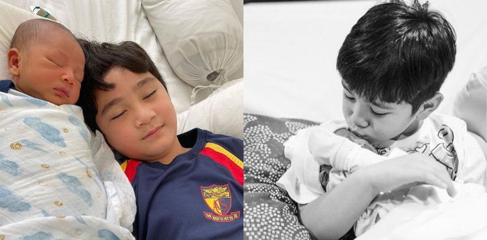 7 Momen Kebersamaan Rafathar dan Rayyanza, Kakak Adik yang Saling Cinta