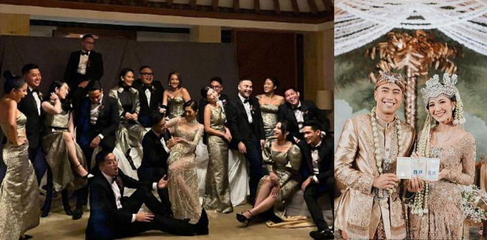8 Potret Groomsmen dan Groom’s Angels di Pernikahan Vidi Aldiano, Memukau!