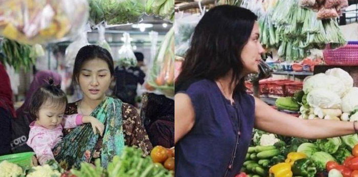 Belanja ke Pasar Tradisional, Begini Gaya Para Artis yang Mencuri Perhatian