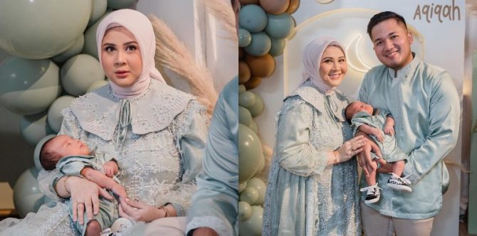 Penuh Sukacita, 10 Potret Akikah Baby Qwenzy Anak Kesha Ratuliu dan Adhi Permana