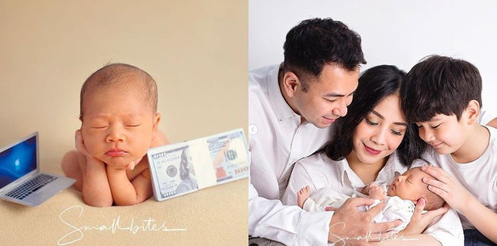 Intip 16 Foto Newborn Photoshoot Rayyanza Malik Ahmad, Gemas Bertema Jepang!