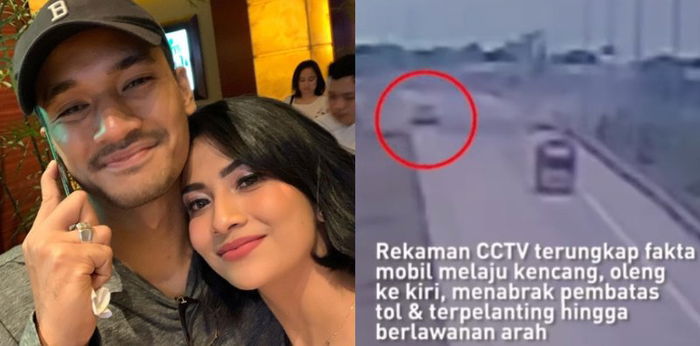 Viral Video CCTV Kecelakaan Vanessa Angel, Mobilnya Sempat Berputar Berkali-kali