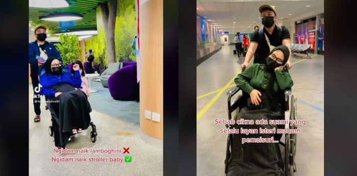 Ibu Hamil Ngidam Naik Stroller Saat Jalan-jalan di Mal, Ternyata Ini Alasannya!