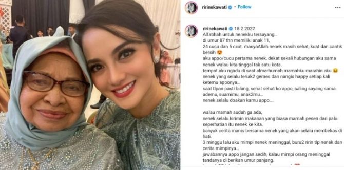 Duka Kehilangan Sang Nenek, Ririn Ekawati: "Dia Tempatku Mengadu Setelah Kepergian Mama"