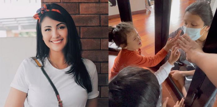 Positif COVID-19, Sharena Delon Sedih Harus Berjauhan dengan Anak