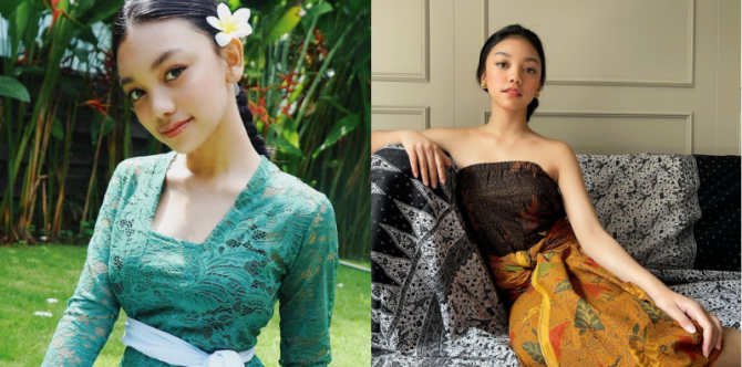 12 OOTD Naura Ayu Memakai Kebaya, Bisa Jadi Inspirasi Gaya Anak Remaja