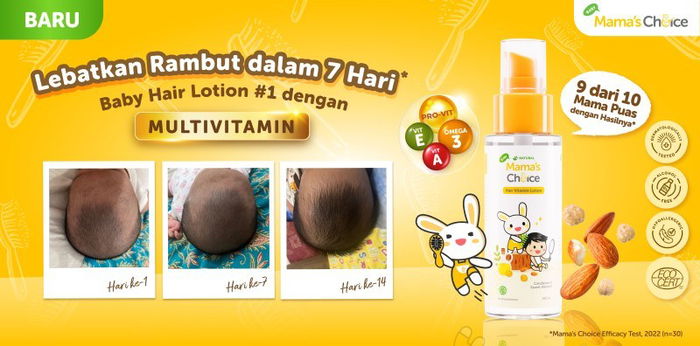 Mama's Choice Hadirkan Baby Hair Lotion #1 dengan Multivitamin