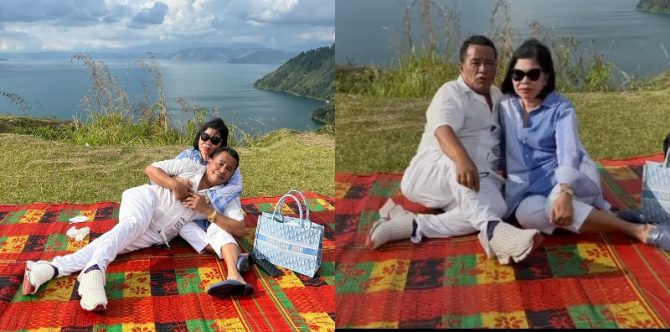 7 Potret Hotman Paris dan Istri, Mesra Saat Piknik di Danau Toba!