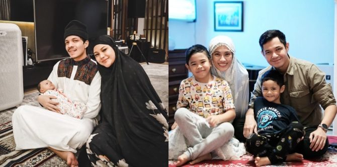 Intip 6 Momen Hangat Artis Tarawih Bersama Keluarga