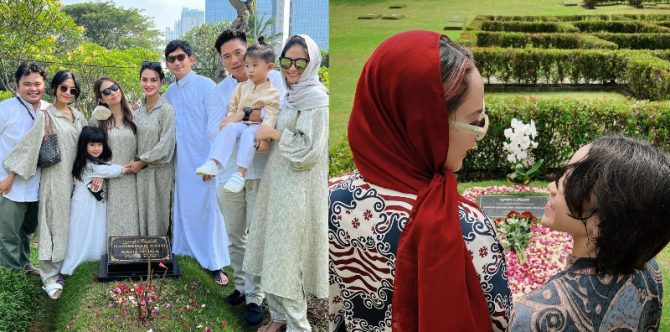 11 Artis Ziarah ke Makam Orang Tersayang, Mendoakan Sekaligus Mengenang Sang Mendiang
