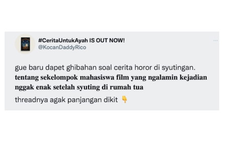 Ini Kumpulan Thread Horor Twitter Selain Simpleman!